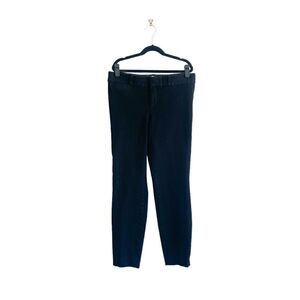 Banana Republic Women Casual Pants Stretchable Slit Hem Dark Blue Size 4